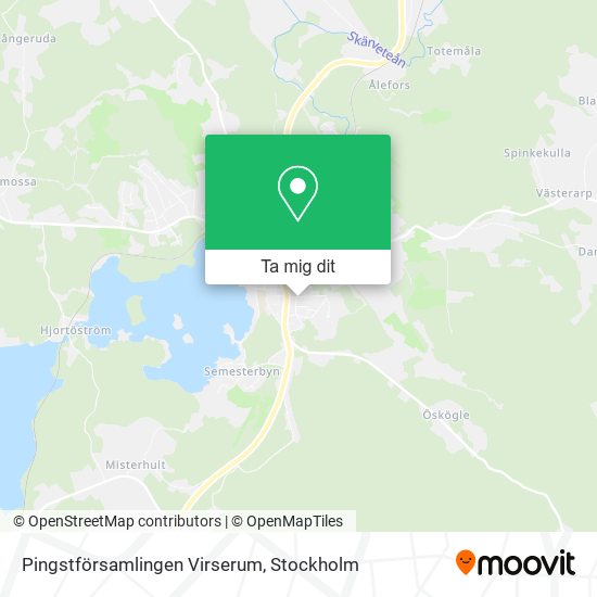 Pingstförsamlingen Virserum karta