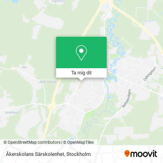 Åkerskolans Särskolenhet karta