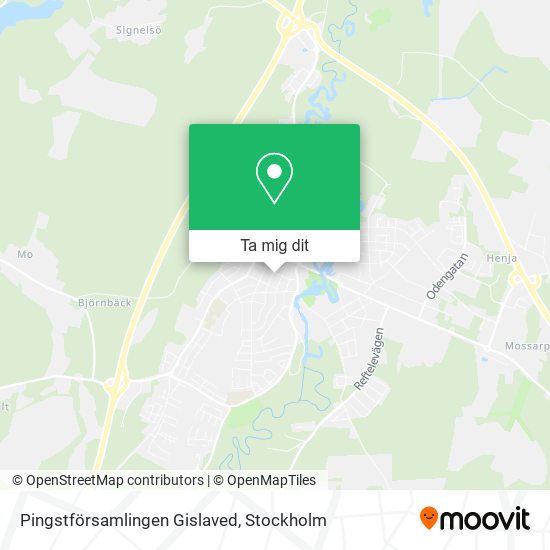 Pingstförsamlingen Gislaved karta