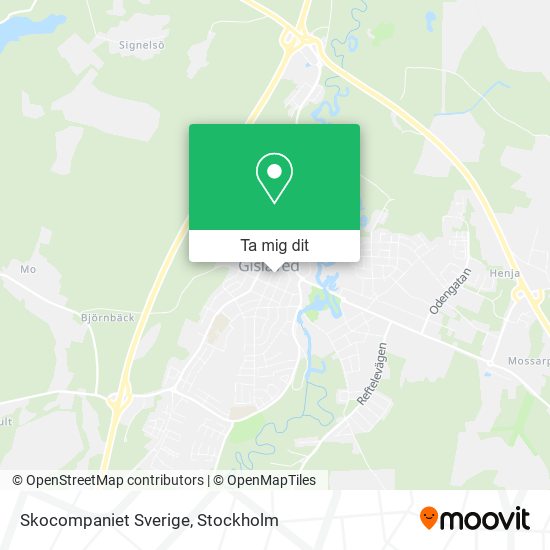 Skocompaniet Sverige karta