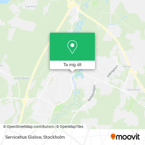 Servicehus Gislow karta