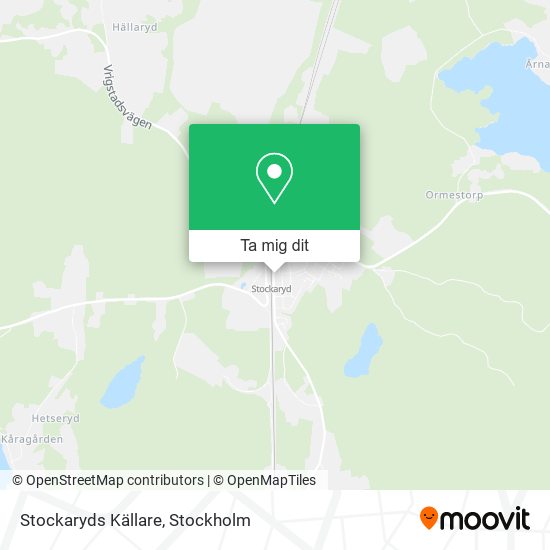 Stockaryds Källare karta