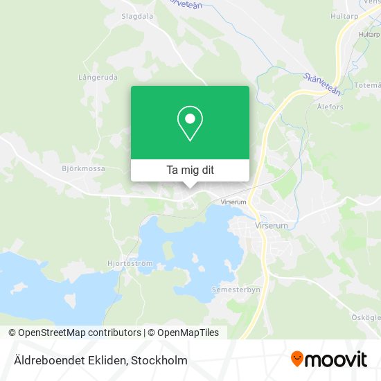 Äldreboendet Ekliden karta