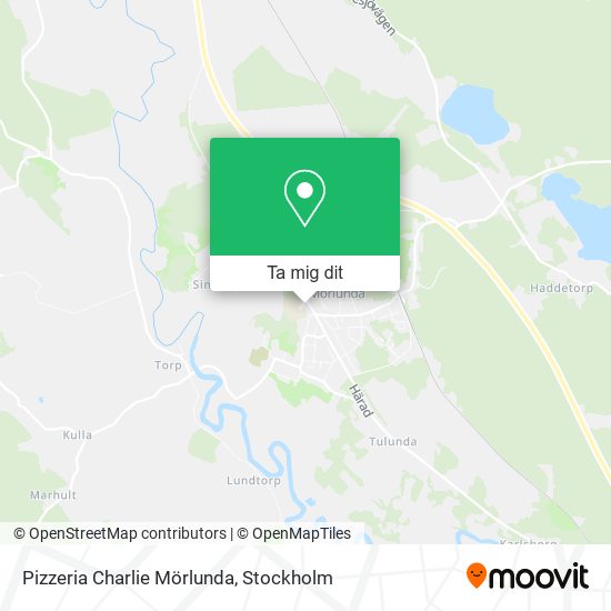 Pizzeria Charlie Mörlunda karta