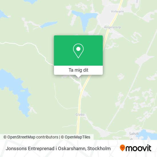 Jonssons Entreprenad i Oskarshamn karta