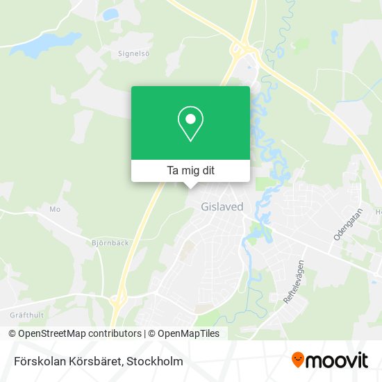 Förskolan Körsbäret karta