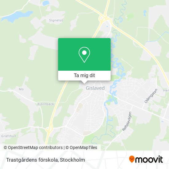 Trastgårdens förskola karta