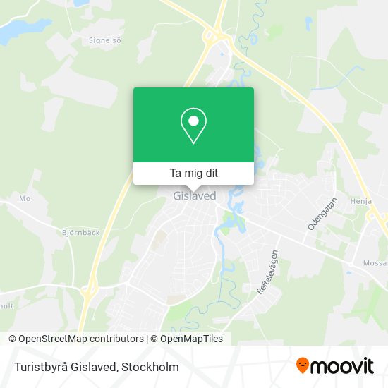 Turistbyrå Gislaved karta