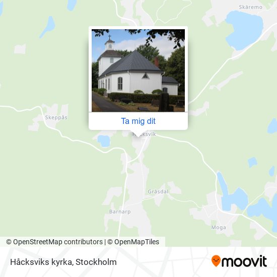 Håcksviks kyrka karta