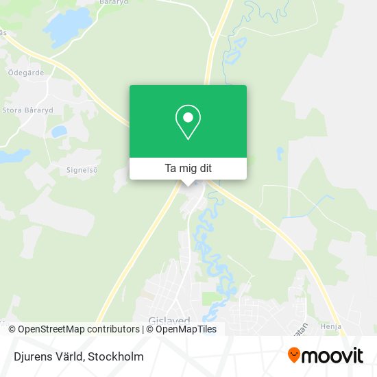 Djurens Värld karta