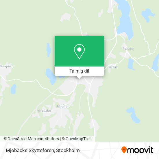 Mjöbäcks Skyttefören karta