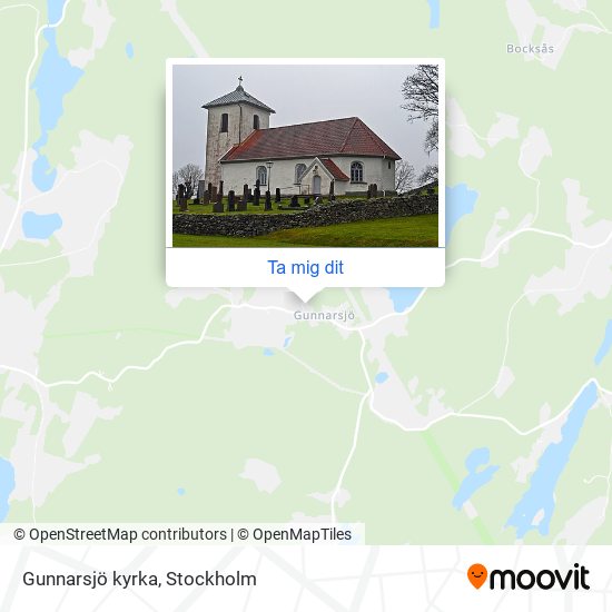 Gunnarsjö kyrka karta