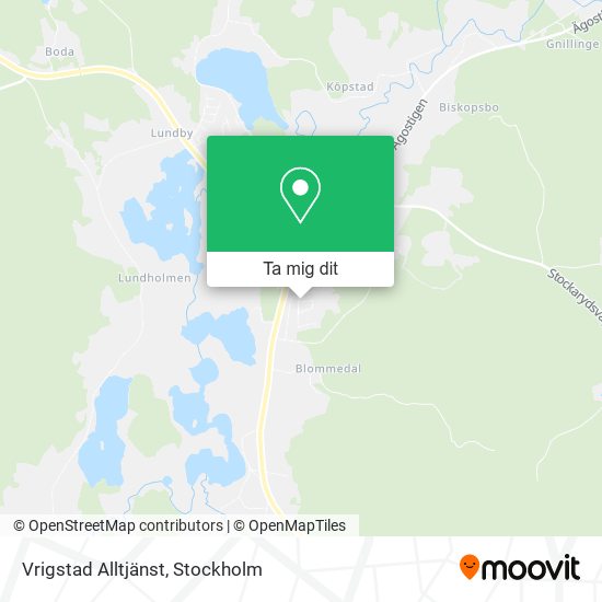 Vrigstad Alltjänst karta