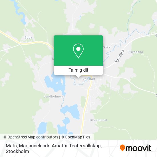 Mats, Mariannelunds Amatör Teatersällskap karta
