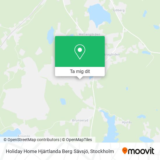 Holiday Home Hjärtlanda Berg Sävsjö karta