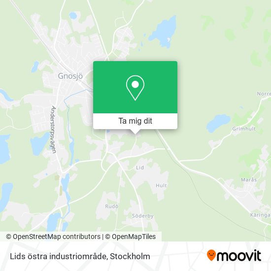 Lids östra industriområde karta