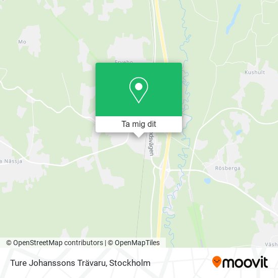 Ture Johanssons Trävaru karta