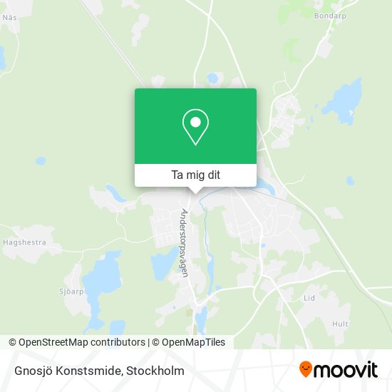 Gnosjö Konstsmide karta