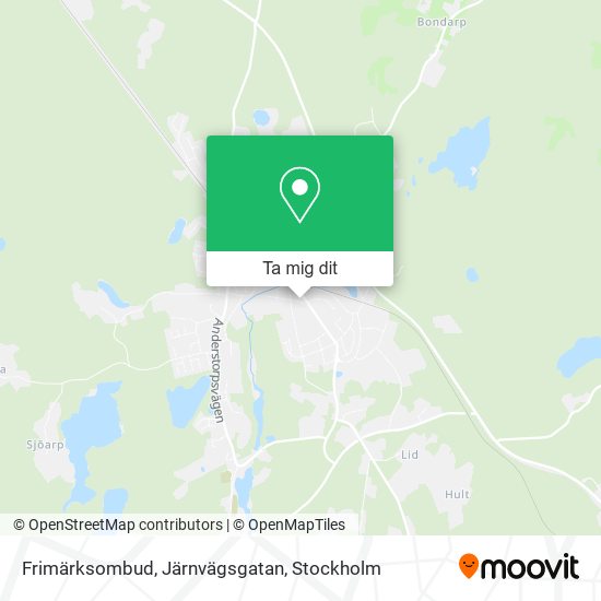 Frimärksombud, Järnvägsgatan karta