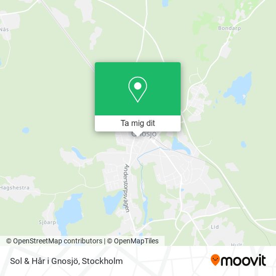 Sol & Hår i Gnosjö karta