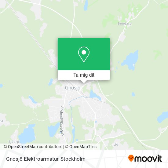 Gnosjö Elektroarmatur karta