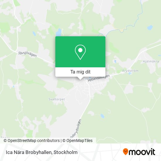 Ica Nära Brobyhallen karta