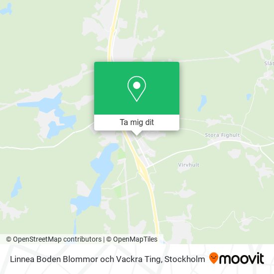 Linnea Boden Blommor och Vackra Ting karta