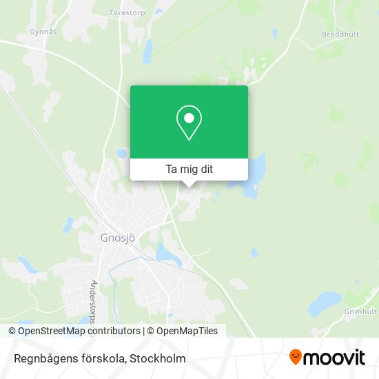 Regnbågens förskola karta