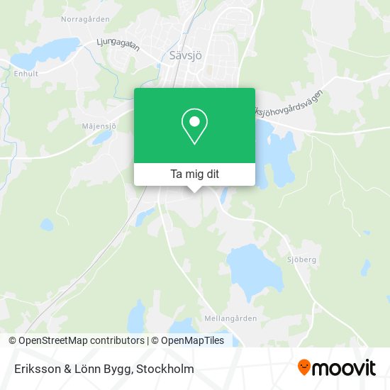 Eriksson & Lönn Bygg karta