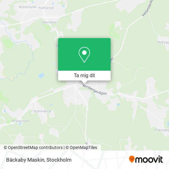 Bäckaby Maskin karta