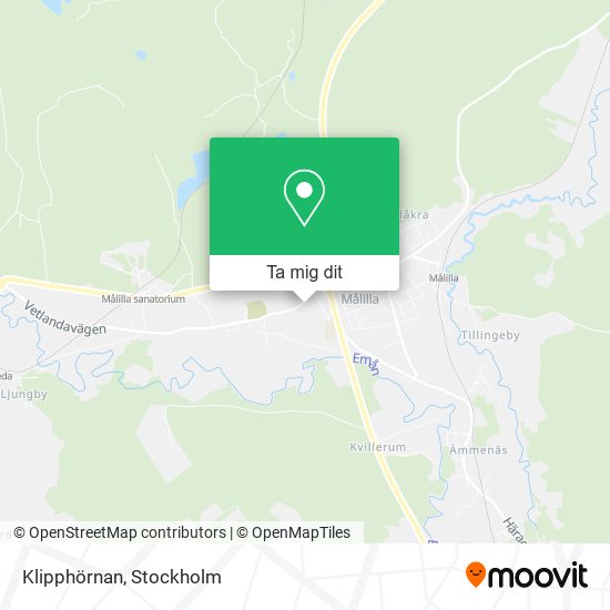 Klipphörnan karta