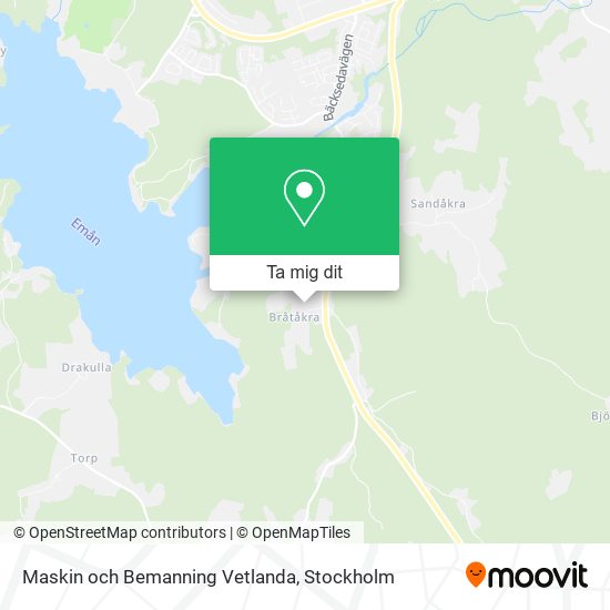 Maskin och Bemanning Vetlanda karta