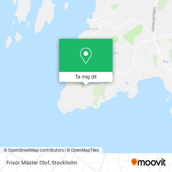 Frisör Mäster Olof karta