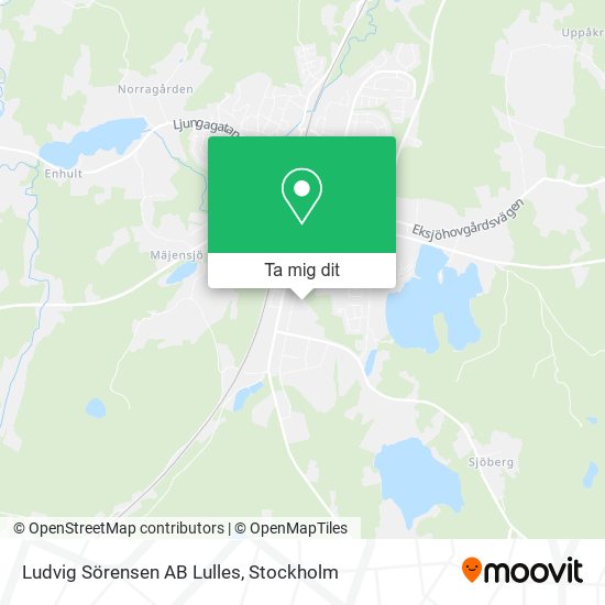 Ludvig Sörensen AB Lulles karta