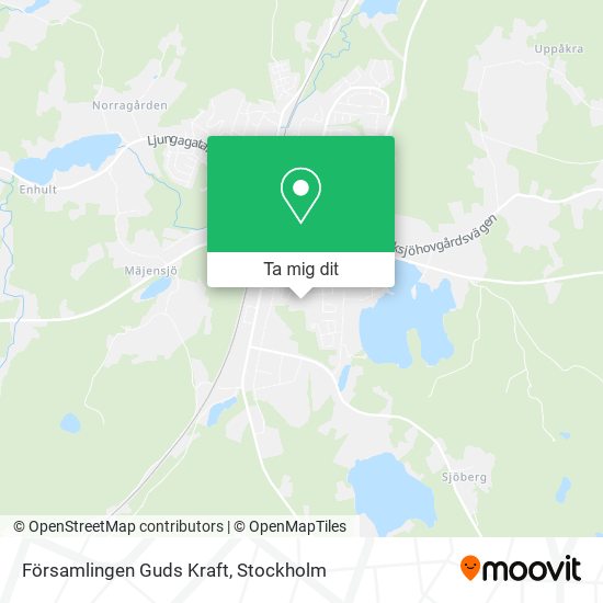 Församlingen Guds Kraft karta