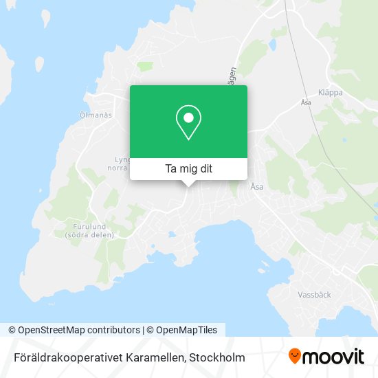 Föräldrakooperativet Karamellen karta