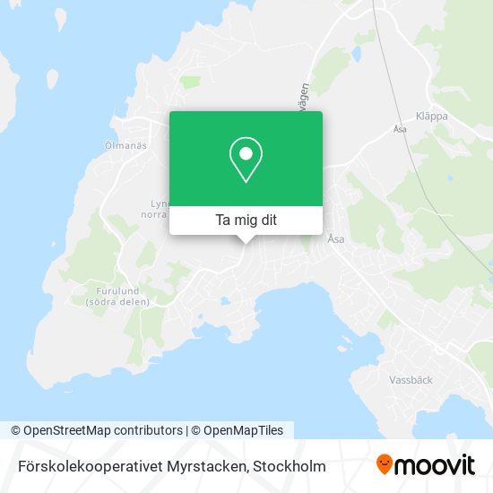 Förskolekooperativet Myrstacken karta