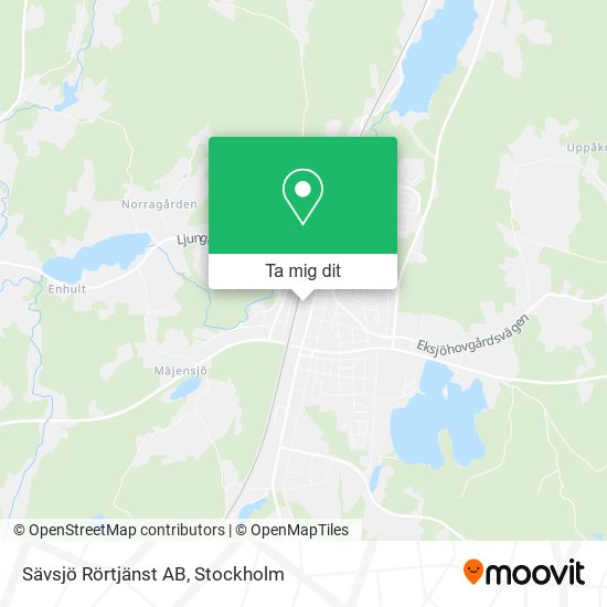 Sävsjö Rörtjänst AB karta