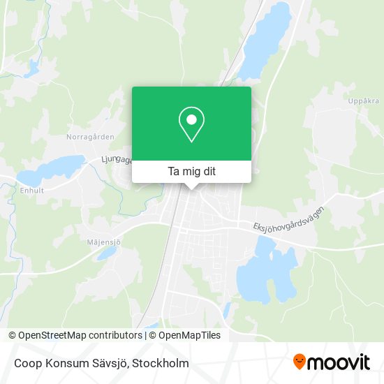 Coop Konsum Sävsjö karta