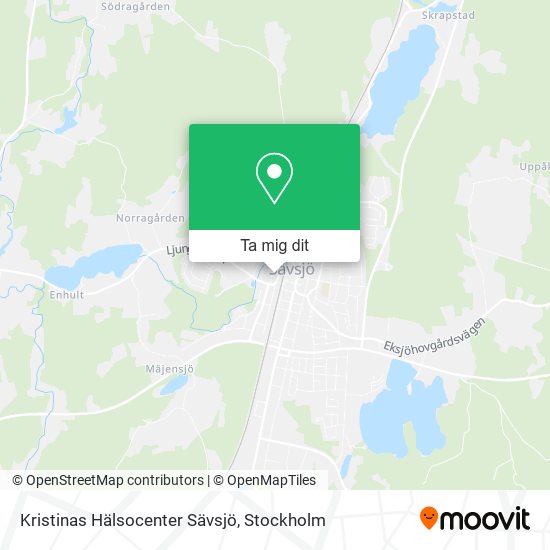 Kristinas Hälsocenter Sävsjö karta