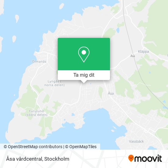 Åsa vårdcentral karta