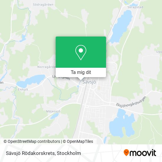 Sävsjö Rödakorskrets karta