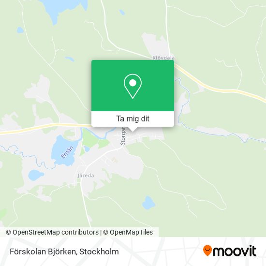 Förskolan Björken karta