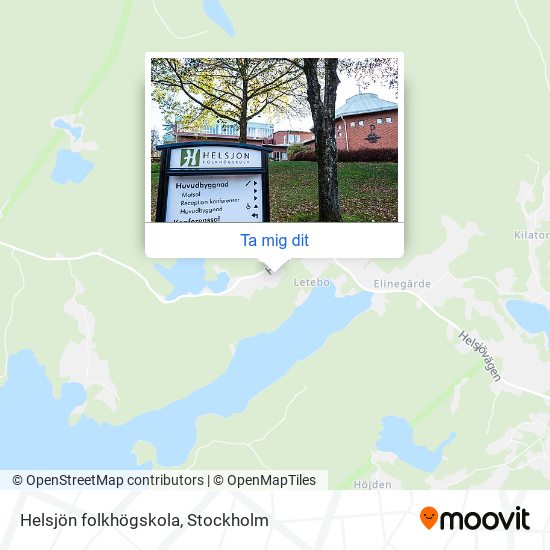 Helsjön folkhögskola karta