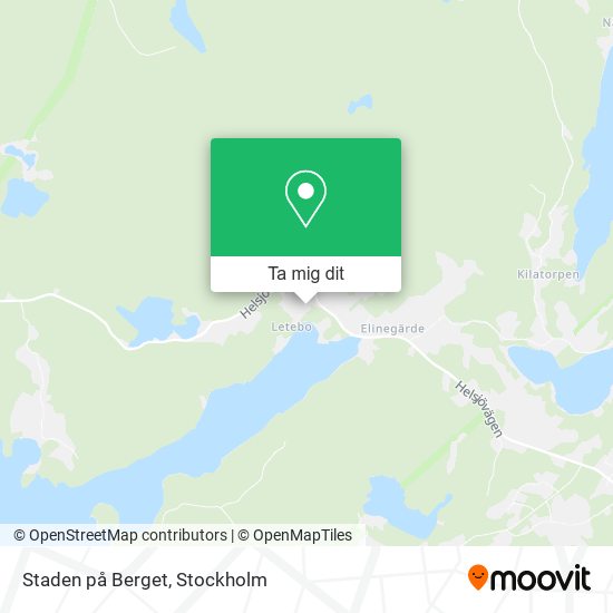 Staden på Berget karta