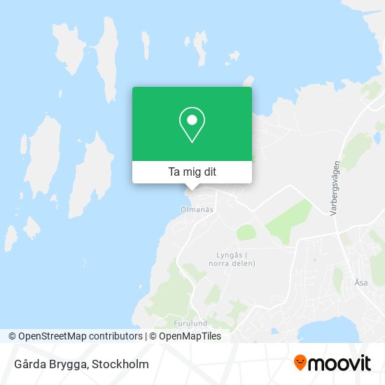 Gårda Brygga karta