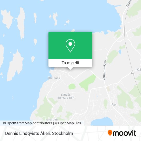 Dennis Lindqvists Åkeri karta