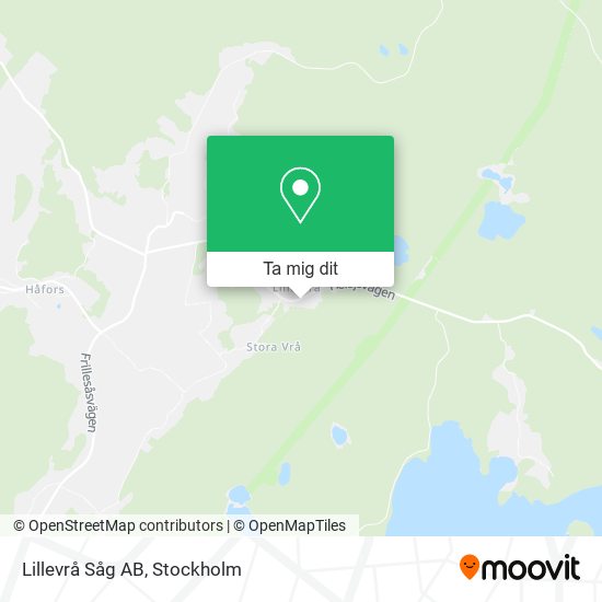 Lillevrå Såg AB karta