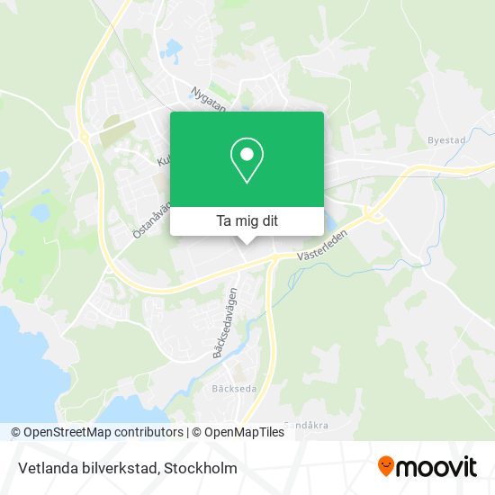 Vetlanda bilverkstad karta