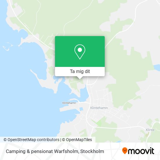 Camping & pensionat Warfsholm karta